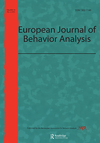 Cover image for European Journal of Behavior Analysis, Volume 19, Issue 2, 2018