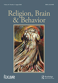 Cover image for Religion, Brain & Behavior, Volume 10, Issue 3, 2020