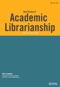Cover image for New Review of Academic Librarianship, Volume 29, Issue 3, 2023