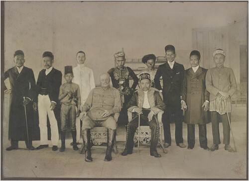 Figure 6. Sultan Jamalul Kiram II with Major Hugh Scott, Philippines, 1905. Library of Congress, LOT 7594 (4).