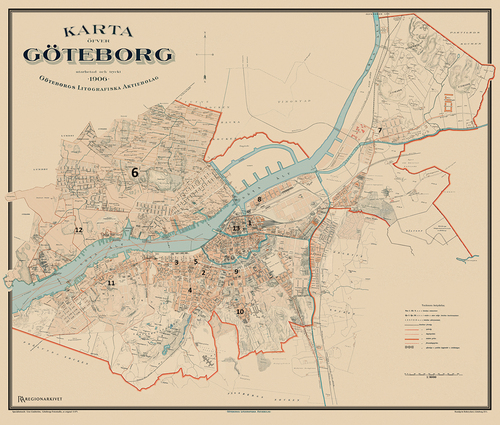 Map 1. Gothenburg 1906.
