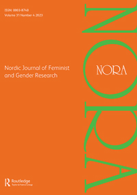 Cover image for NORA - Nordic Journal of Feminist and Gender Research, Volume 31, Issue 4, 2023