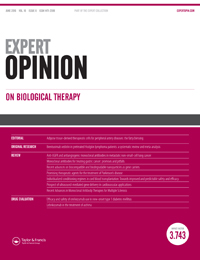 Cover image for Expert Opinion on Biological Therapy, Volume 16, Issue 6, 2016