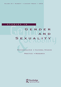 Cover image for Studies in Gender and Sexuality, Volume 25, Issue 1, 2024