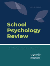 Cover image for School Psychology Review, Volume 52, Issue 2, 2023