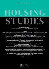 Cover image for Housing Studies