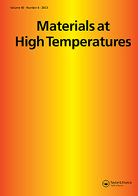 Cover image for Materials at High Temperatures, Volume 40, Issue 6, 2023