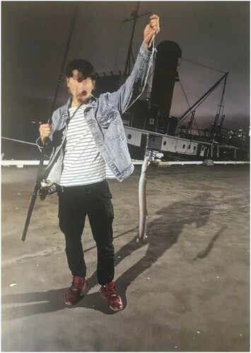 Figure 4. Zhi's first-time fishing (photo provided by participant).