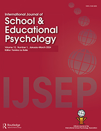 Cover image for International Journal of School & Educational Psychology, Volume 12, Issue 1, 2024