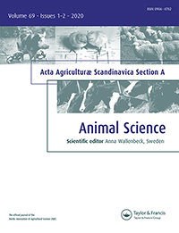 Cover image for Acta Agriculturae Scandinavica, Section A — Animal Science, Volume 69, Issue 1-2, 2020