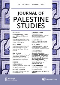 Cover image for Journal of Palestine Studies, Volume 52, Issue 4, 2023
