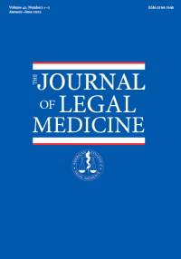 Cover image for Journal of Legal Medicine, Volume 42, Issue 1-2, 2022