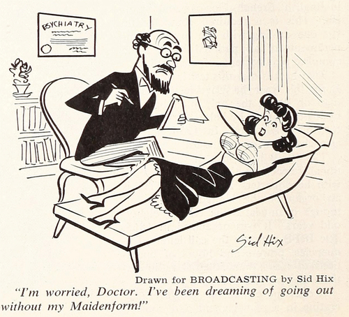 Figure 6. Cartoon by Sid Hix for Broadcasting, 18 October 1963, p. 98.