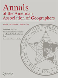 Cover image for Annals of the American Association of Geographers, Volume 109, Issue 2, 2019