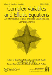 Cover image for Complex Variables and Elliptic Equations, Volume 69, Issue 6, 2024