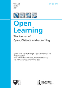 Cover image for Open Learning: The Journal of Open, Distance and e-Learning, Volume 39, Issue 2, 2024