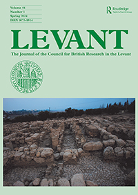 Cover image for Levant, Volume 56, Issue 1, 2024
