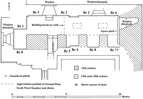 Figure 8. Plan of North West Chamber, level one.