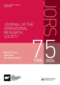 Cover image for Journal of the Operational Research Society, Volume 75, Issue 4, 2024