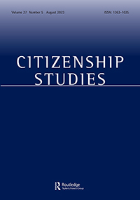 Cover image for Citizenship Studies, Volume 27, Issue 5, 2023