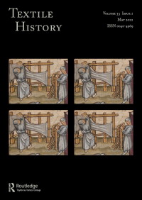 Cover image for Textile History, Volume 53, Issue 1, 2022