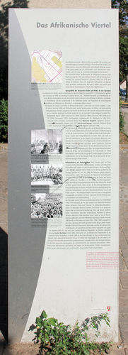 Figure 2. A commemorative plaque exploring German colonialism and its relevance to the African Quater on Otawistraße in Wedding.