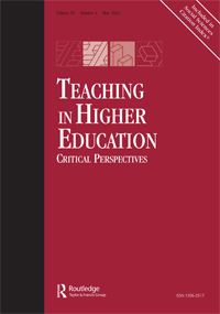 Cover image for Teaching in Higher Education, Volume 29, Issue 4, 2024