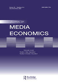 Cover image for Journal of Media Economics, Volume 35, Issue 3-4, 2023