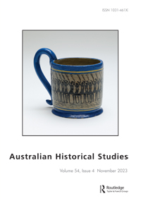 Cover image for Australian Historical Studies, Volume 54, Issue 4, 2023