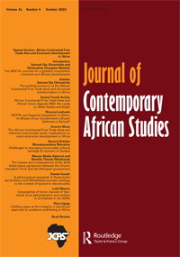 Cover image for Journal of Contemporary African Studies, Volume 41, Issue 4, 2023