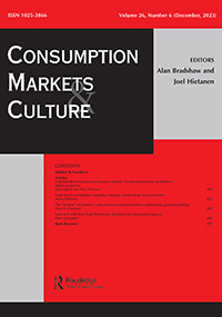 Cover image for Consumption Markets & Culture, Volume 26, Issue 6, 2023