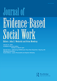 Cover image for Journal of Evidence-Based Social Work, Volume 21, Issue 2, 2024