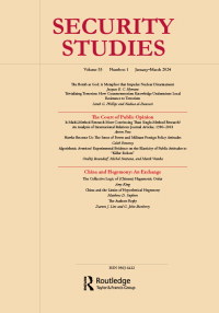 Cover image for Security Studies, Volume 33, Issue 1, 2024