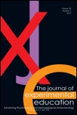 Cover image for The Journal of Experimental Education, Volume 60, Issue 1, 1991