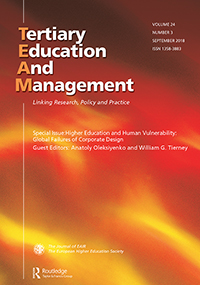 Cover image for Tertiary Education and Management, Volume 24, Issue 3, 2018