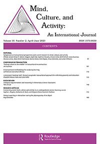 Cover image for Mind, Culture, and Activity, Volume 30, Issue 2, 2023