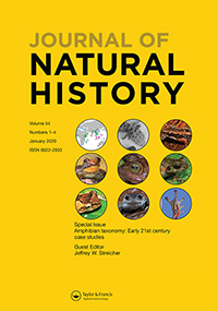Cover image for Journal of Natural History, Volume 54, Issue 1-4, 2020