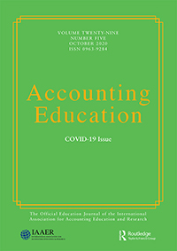 Cover image for Accounting Education, Volume 29, Issue 5, 2020