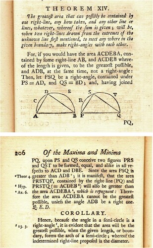 Figure 3. Theorem XIV from Simpson’s Elements of Geometry of 1760.