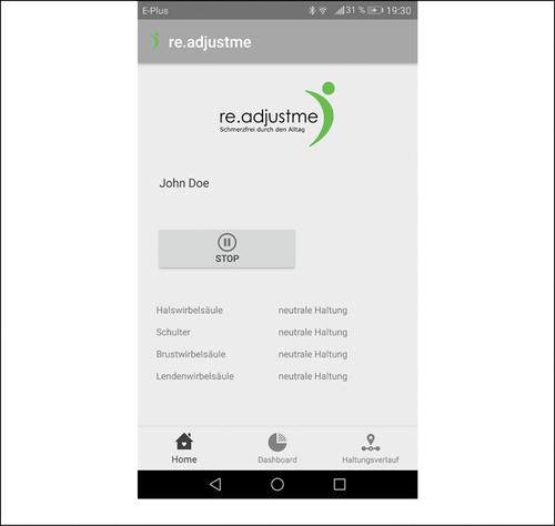 Figure 3. Front-end of our mobile application.