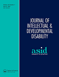 Cover image for Journal of Intellectual & Developmental Disability, Volume 43, Issue 1, 2018