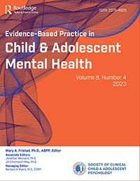 Cover image for Evidence-Based Practice in Child and Adolescent Mental Health, Volume 8, Issue 4, 2023