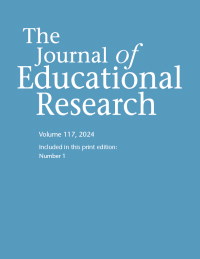 Cover image for The Journal of Educational Research, Volume 117, Issue 1, 2024
