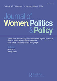 Cover image for Journal of Women, Politics & Policy, Volume 45, Issue 1, 2024