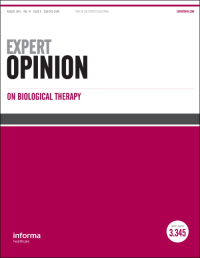 Cover image for Expert Opinion on Biological Therapy, Volume 20, Issue 8, 2020