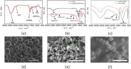 Figure 2. FT-IR functional group characterization and SEM image.