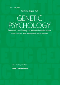 Cover image for The Journal of Genetic Psychology, Volume 185, Issue 2, 2024