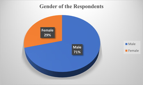 Figure 3. Gender of the respondents.
