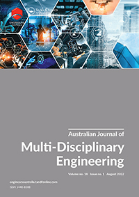 Cover image for Australian Journal of Multi-Disciplinary Engineering, Volume 18, Issue 1, 2022