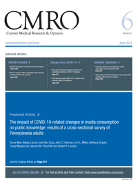 Cover image for Current Medical Research and Opinion, Volume 37, Issue 6, 2021